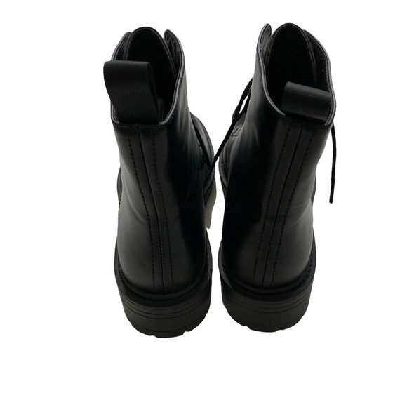 RAID ASOS New In Box Wide Fit Micah lace up flat ankle boots in black Size 5 - Picture 6 of 16